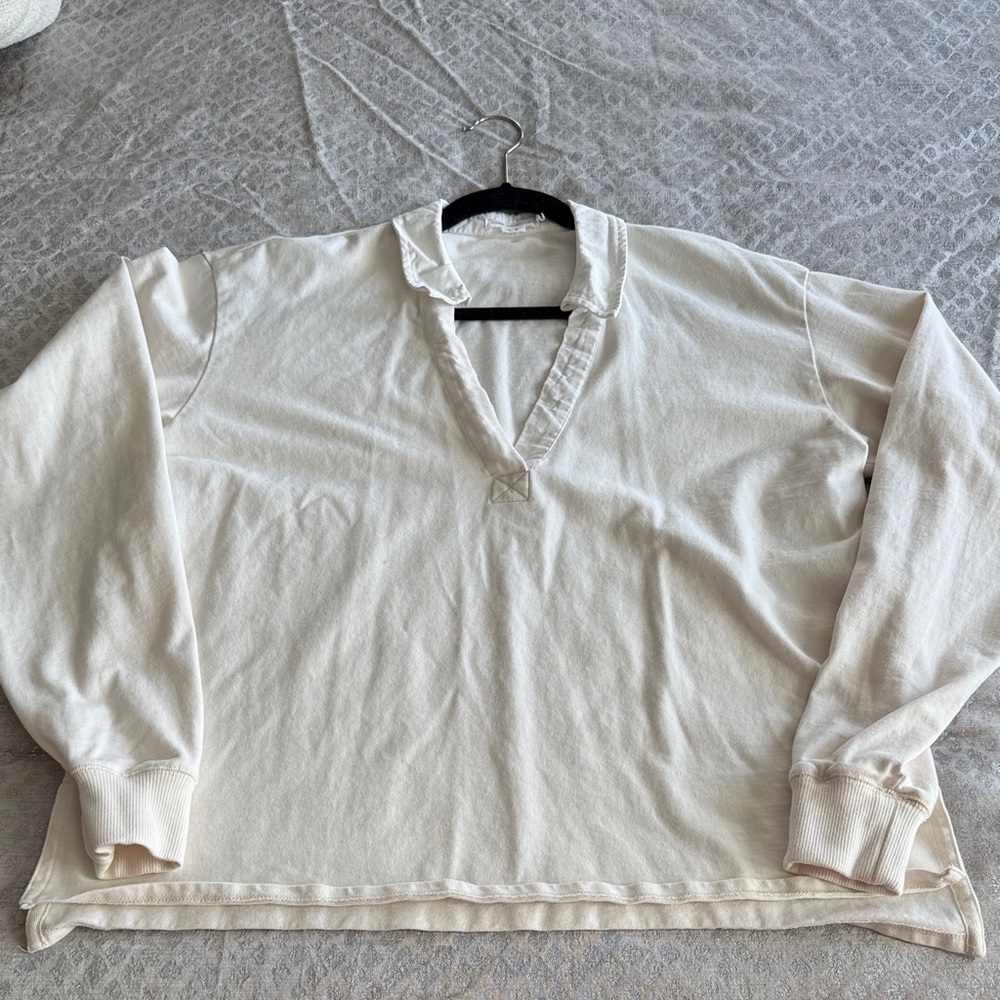 Good American Cream Long Sleeve Top - Picture 1 of 6